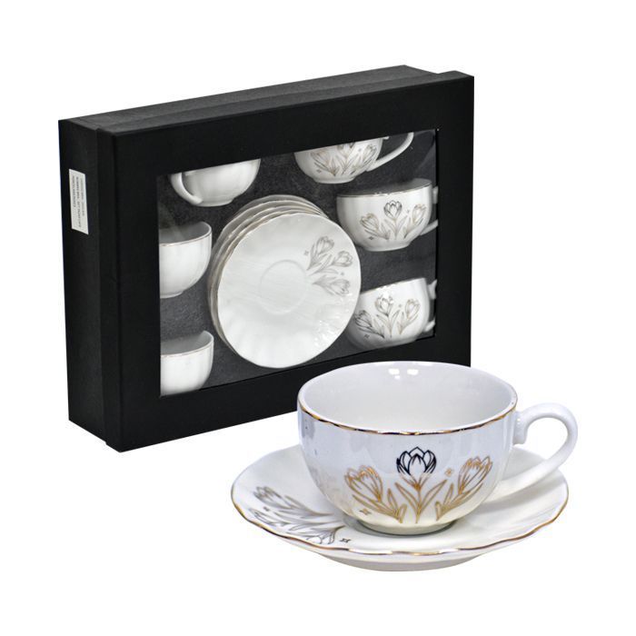 Set Tazas Cafe Porcelana Roses