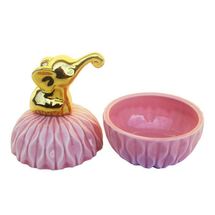 JOYERO PORTA ANILLO ROSA ELEFANTE-1