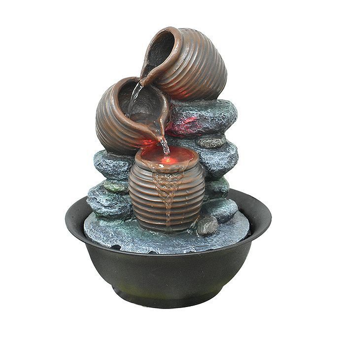 FUENTE DE AGUA CANTAROS DE GREDA ( 20 x 20 x 28 cm)-0