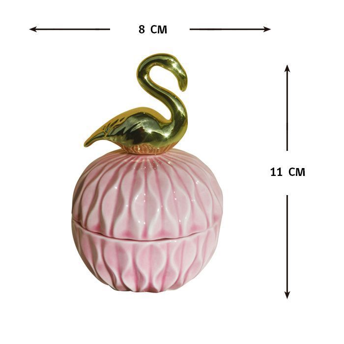 JOYERO PORTA ANILLO ROSA CISNE-2