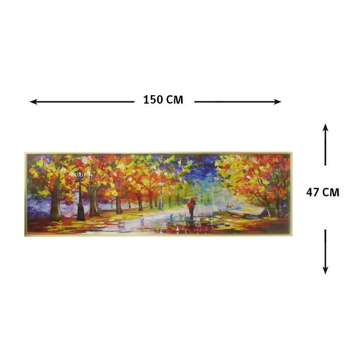 CUADRO PASEO POR LA LLUVIA  ( 150 x 4 x 47 cm)-2