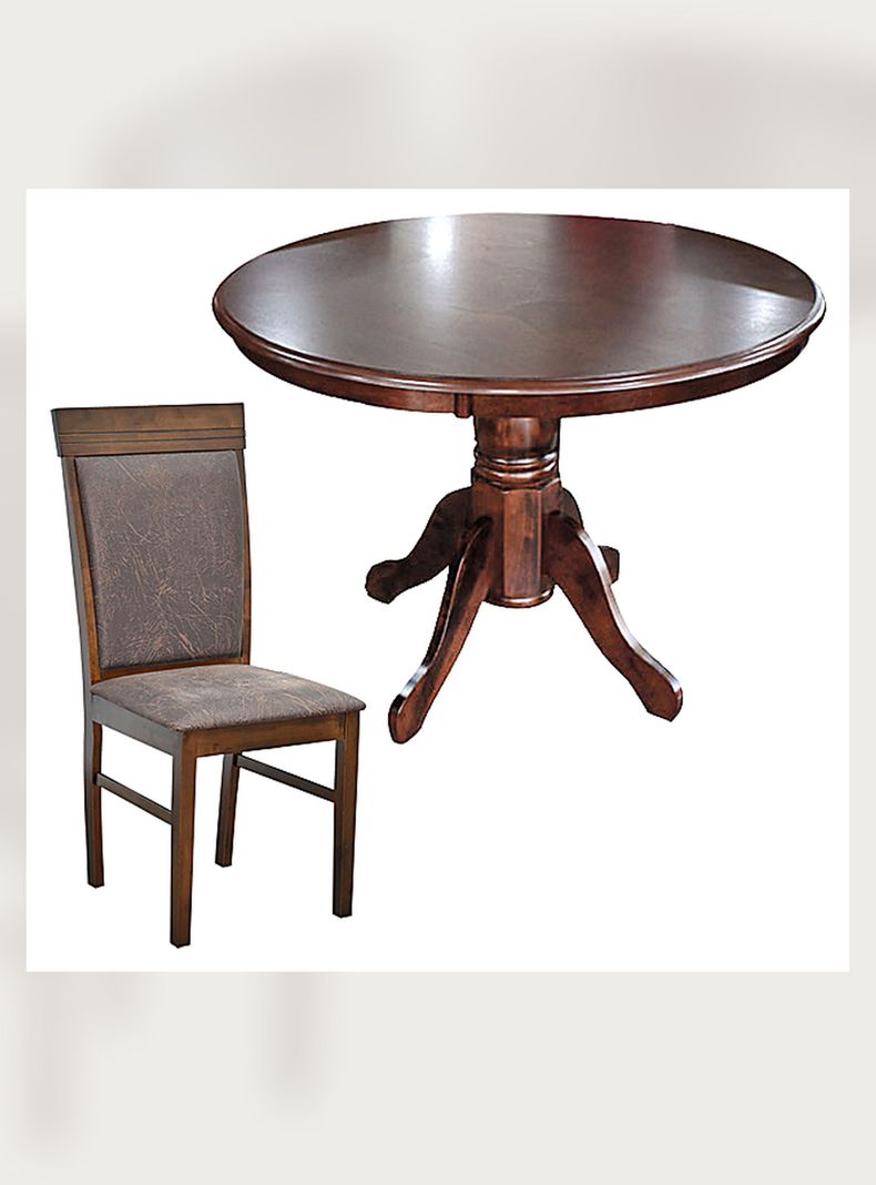 Juego de Comedor Florencia 4 Sillas Florencia Old Leather (4 Puestos)