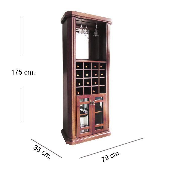 VITRINA CAVA ESPEJO NEW MAXI (79 x 36 x 175 cm)-1
