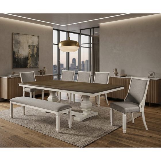 Juego de Comedor 5 Sillas 1 Banqueta (8 sillas) Vermont XL