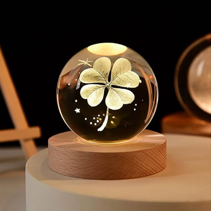 Esfera Cristal USB Trebol