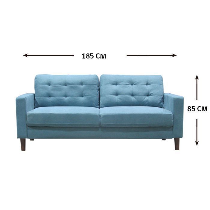 SOFA PALOMINO 3C TURQUESA (185 x 80 x 85 cm)-2