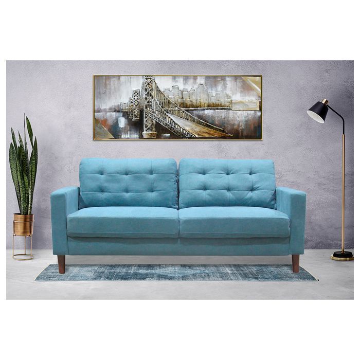 SOFA PALOMINO 3C TURQUESA (185 x 80 x 85 cm)-3