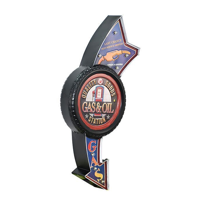 Buck Letrero LETRERO VINTAGE LED. (31 x 8.5 x 74 cms) MUEBLES SANTA ANA | Paris.cl