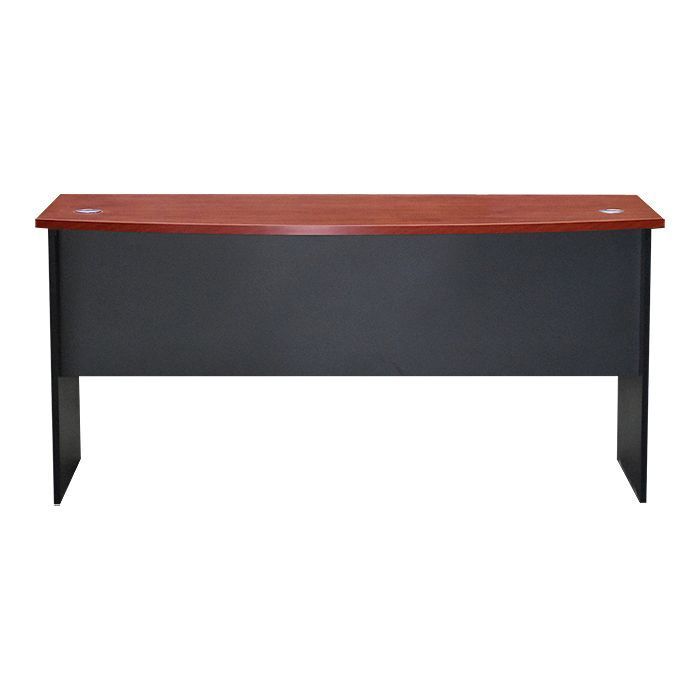 ESCRITORIO CURVO 160 CEREZO / NEGRO (160 x 75 x 75 cm) Cafe