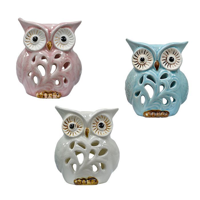 Buho Candelabro Pequeno Unidad ( 3 Colores)