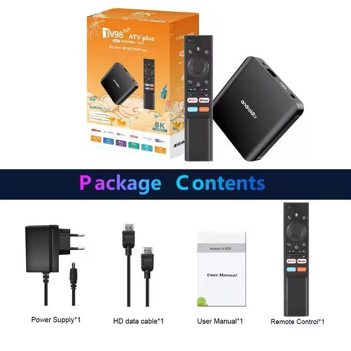 ANDROID TV BOX TV98 ATV Plus - 16GB  ALMAC. 2GB RAM STREAMING-3