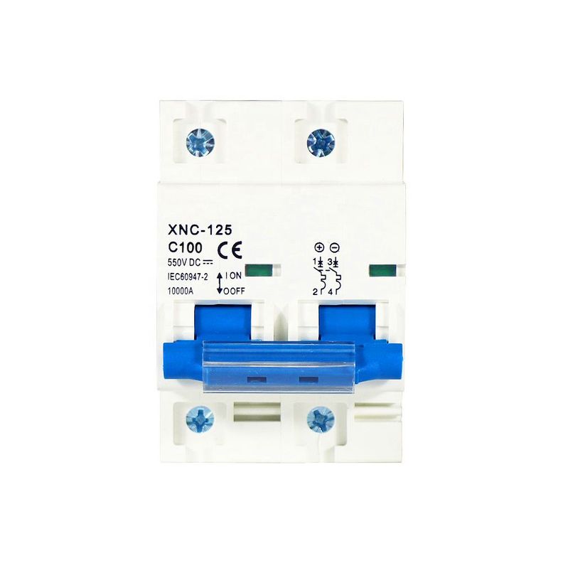 Interruptor Automatico Dc 2p 550v 100a Bipolar Blanco