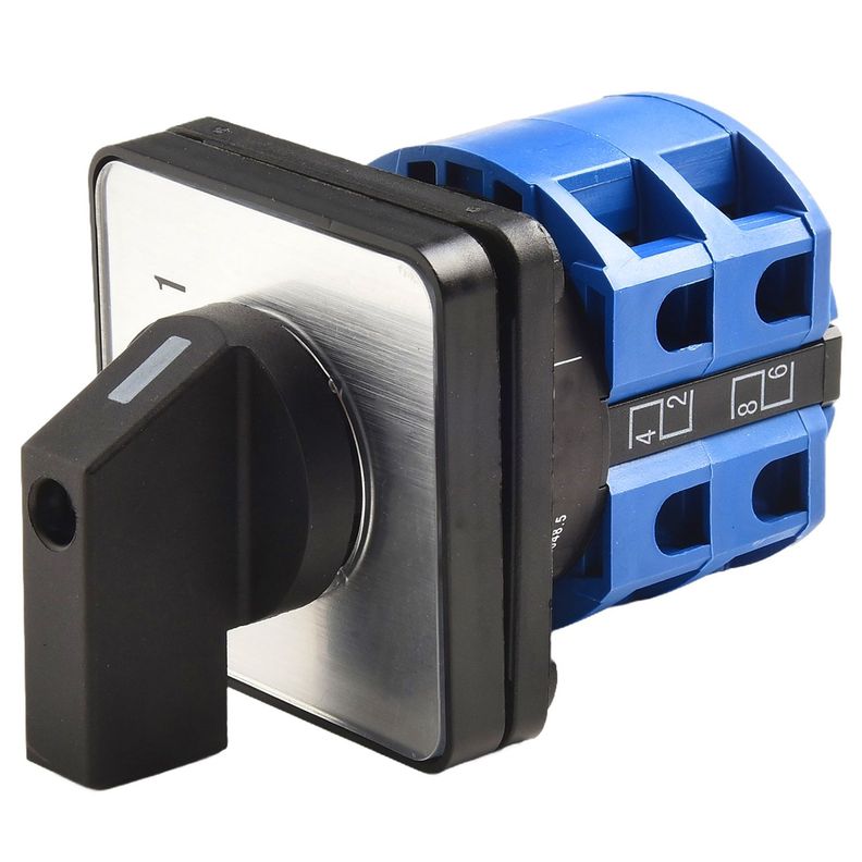 Selector Pacco 25a Conmutador 3 Posiciones 1-0-2 Negro [ 1 ] 102