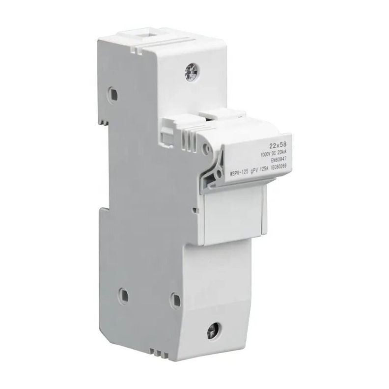 Portafusible Solar DC 22x58mm 1000V Blanco
