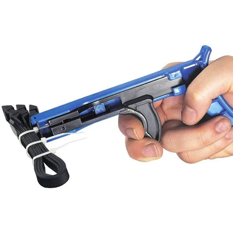 Herramienta Pistola De Sujecion Para Amarrar Cables Celeste [ 450 ]