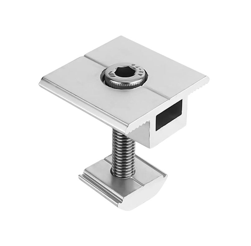 Abrazadera Medio Panel Solar 40mm Gris [ 20 ]