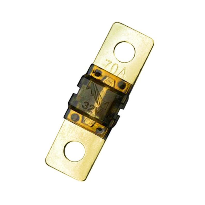 Fusible Bateria 70a 32v 42x12mm Chapado Oro - Soliot Gris [ 20 ]