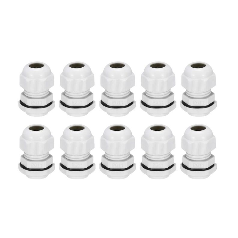 Prensa Estopa Pg11 Ip68 (5 - 10mm) Blanco 10 Unidades