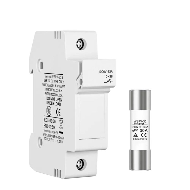 Portafusible Solar Gpv 1000vcc - Soliot Blanco
