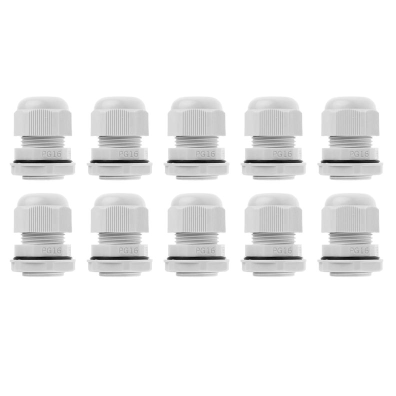 Prensa Estopa Pg16 Ip68 (8.5 - 14mm) Blanco 10 Unidades Blanco [ 100 ]