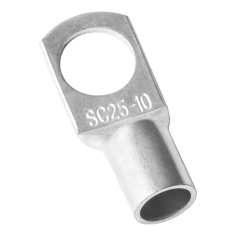 Pack 10 Terminales Ojo Bateria Cable 25mm2 10mm Sc25-10 Gris [ 20 ] 25
