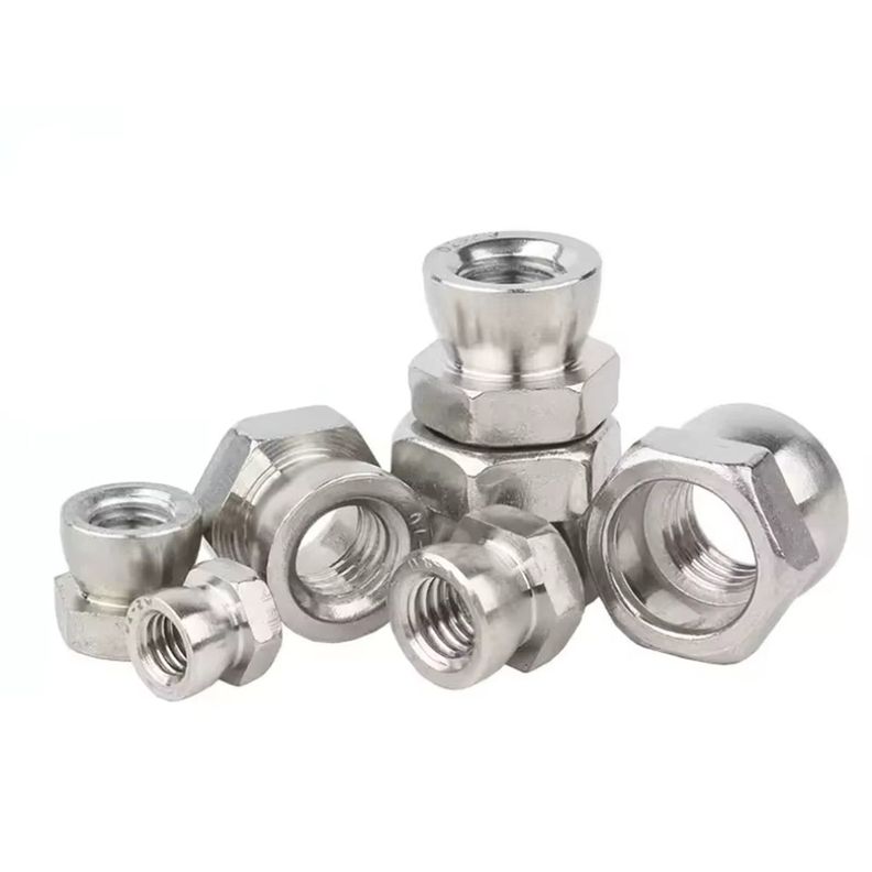 Pack 10 Fijaciones Tuercas Antirrobo M8 De Acero Inoxidable Gris [ 20 ]