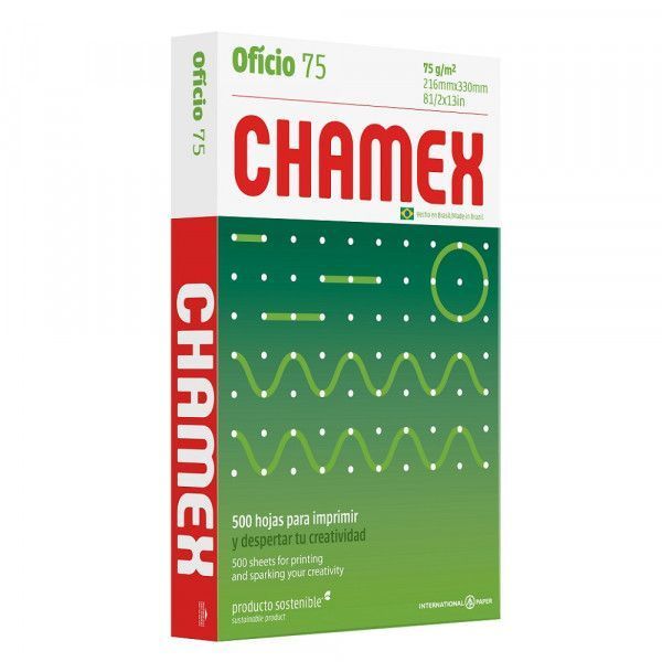 Resma Papel Tipo Oficio Chamex- 500 Hojas - 75gr-0