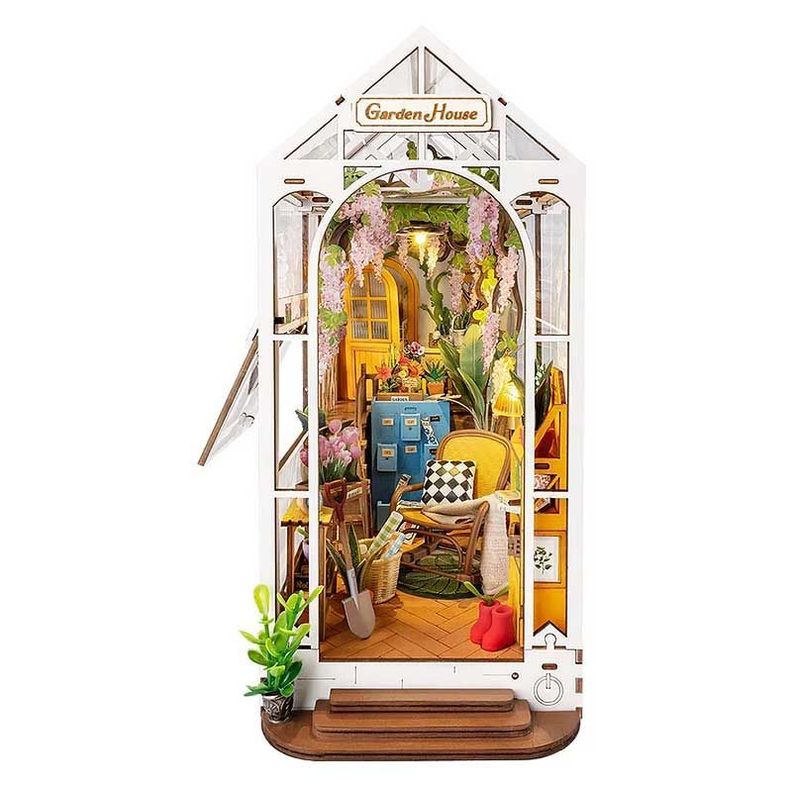 Separador de Libros Puzzle 3D de Madera Garden House - Robotime-3