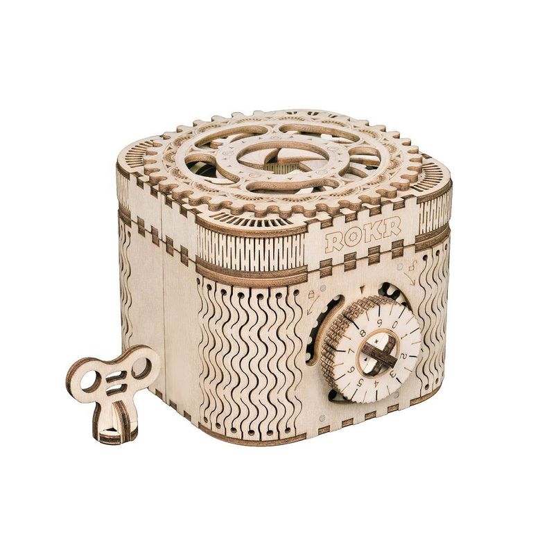 Puzzle 3D Caja del Tesoro de Madera Robotime -1