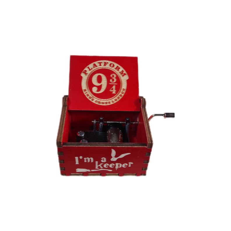 Caja Musical a Manivela Red Harry Potter-0