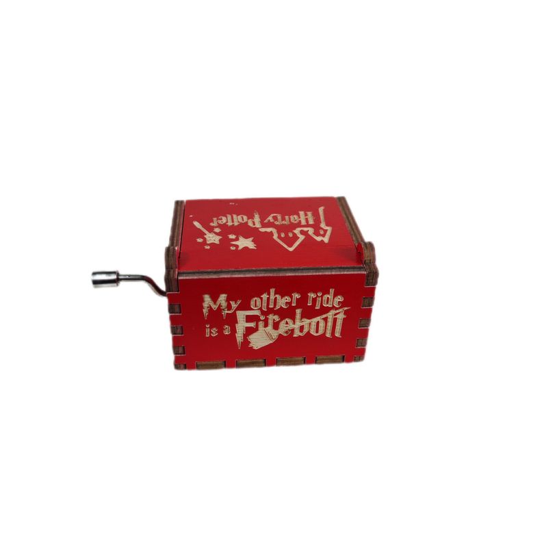 Caja Musical a Manivela Red Harry Potter-1