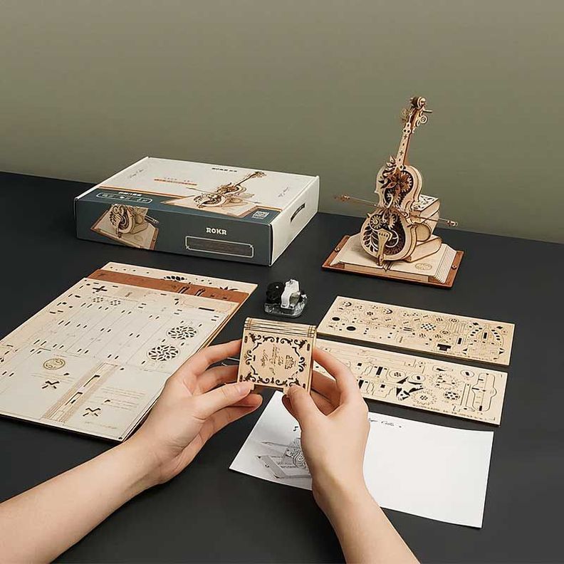 Puzzle 3D de Madera Magic Cello Robotime ROKR-5