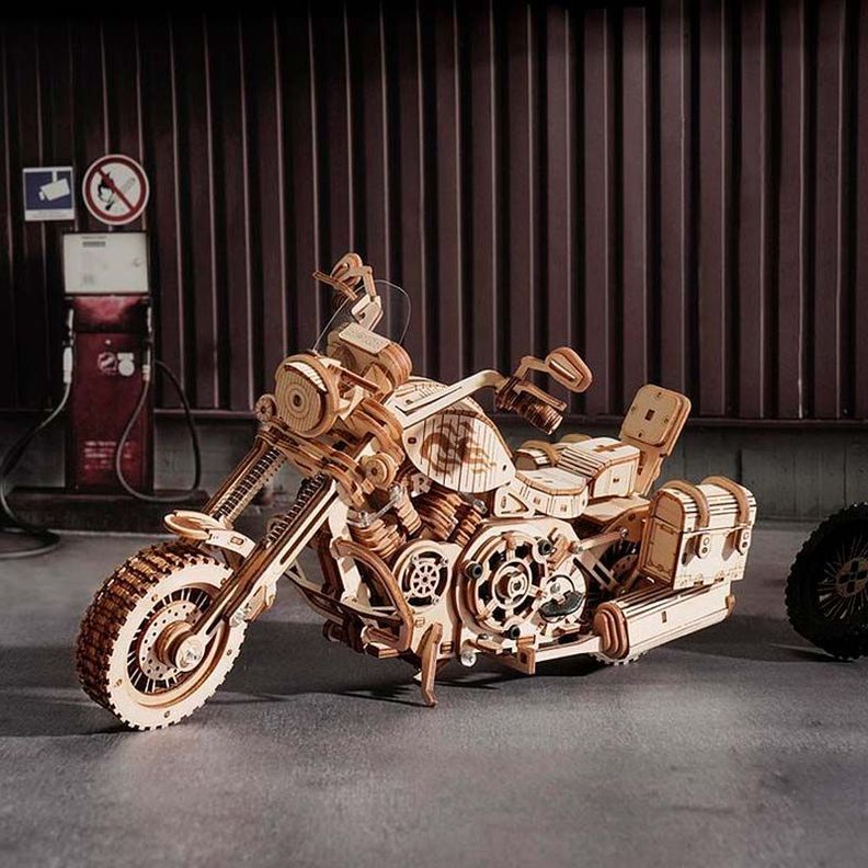 Puzzle 3D de Madera Moto Cruiser – ROKR LK504-1