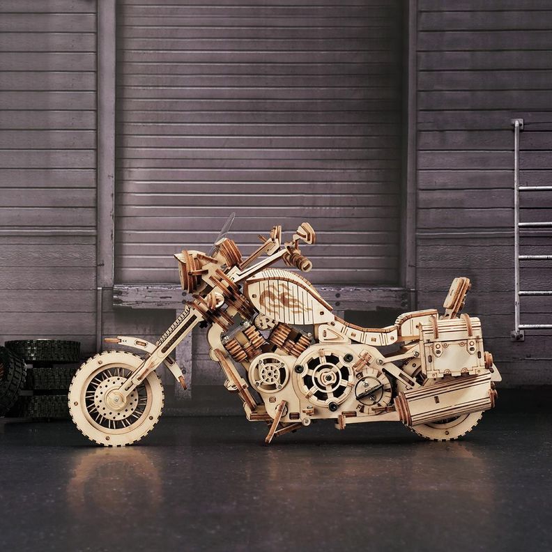 Puzzle 3D de Madera Moto Cruiser – ROKR LK504-2