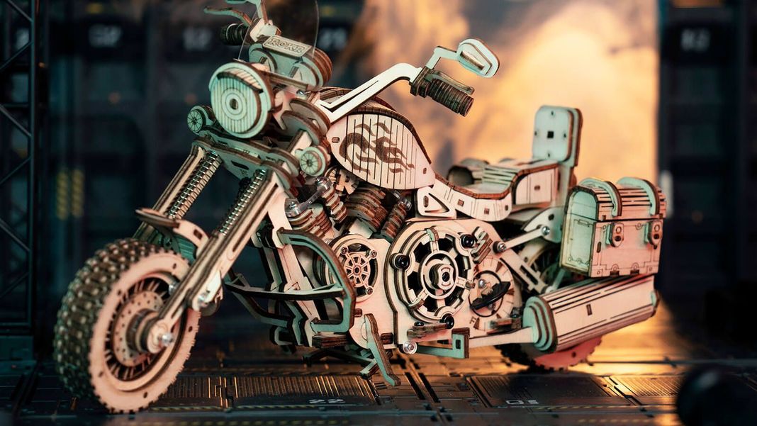 Puzzle 3D de Madera Moto Cruiser – ROKR LK504-3
