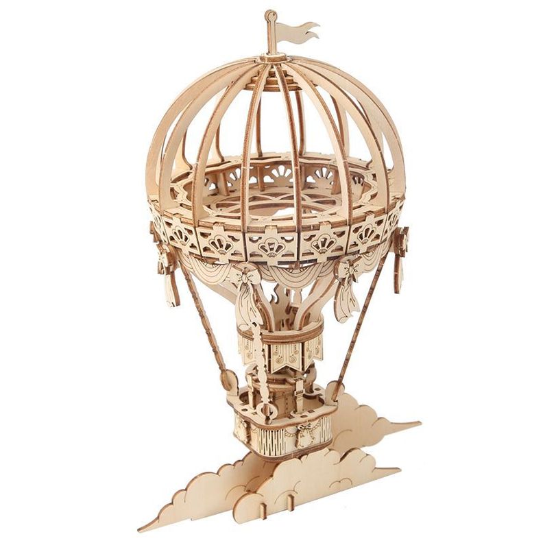 Puzzle 3D Globo Aerostático de Madera Robotime-2