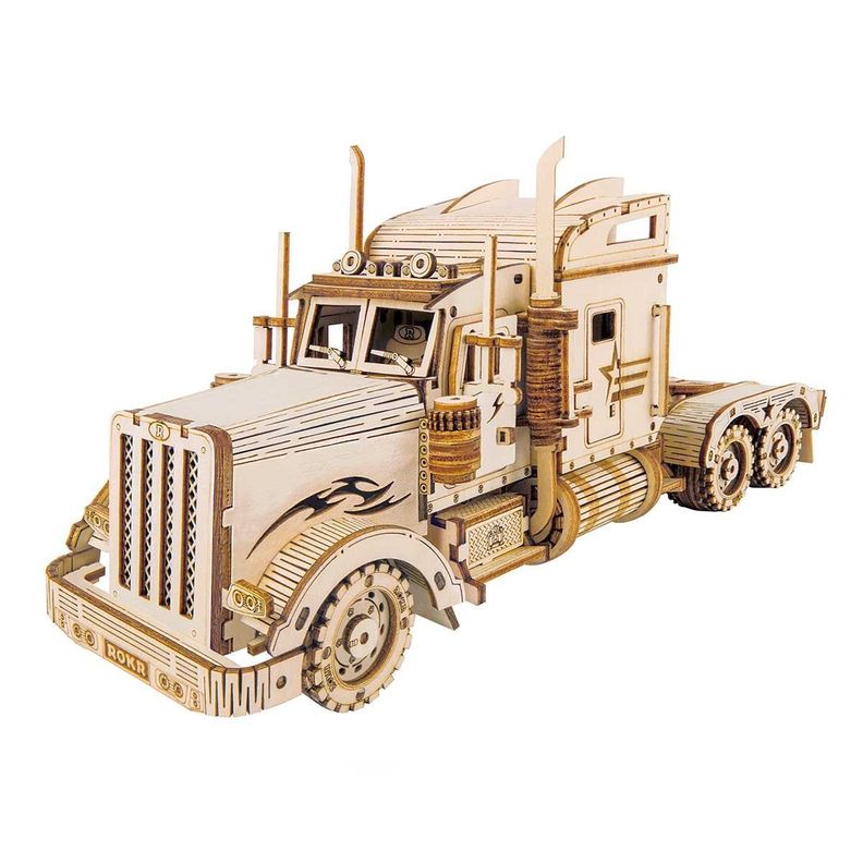 Puzzle 3D Camión de Carga Heavy Truck de Madera Robotime-1