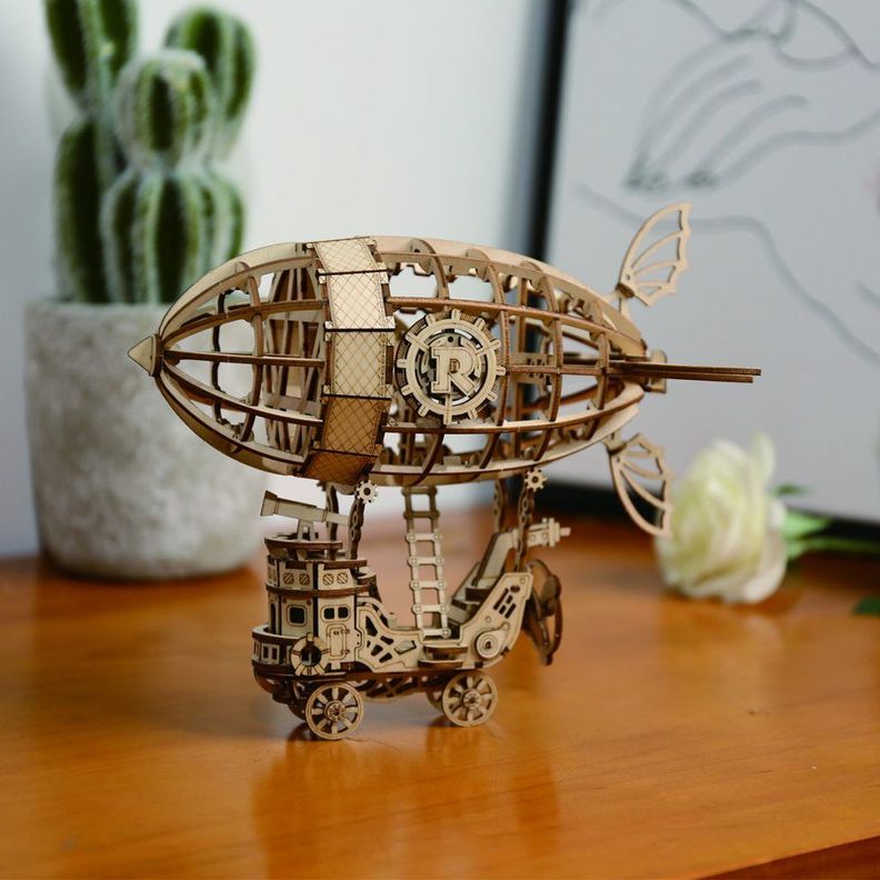 Puzzle 3D Zeppelin de Madera Robotime-2