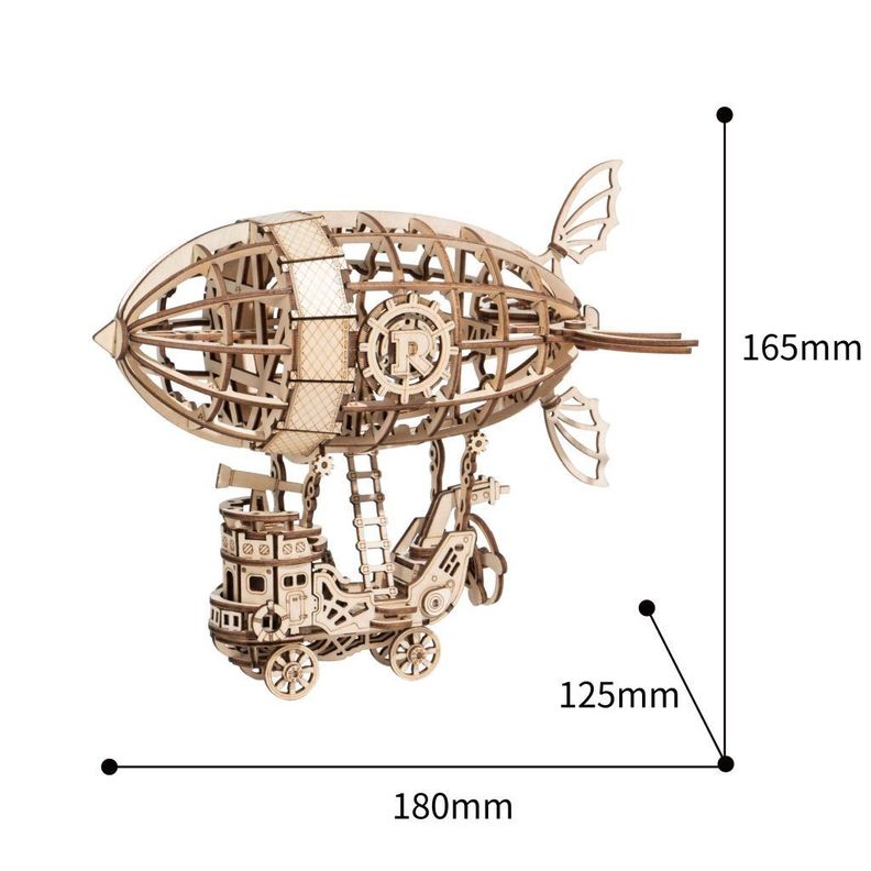 Puzzle 3D Zeppelin de Madera Robotime-3