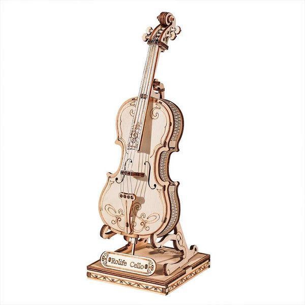 Puzzle 3D Cello de Madera Robotime-1