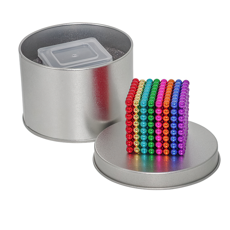 Cubo esferas magneticas 216 bolitas imanes armables multicolor -0