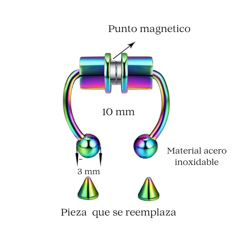 Piercing Falso Para Nariz Imantado Unisex 2UND-2