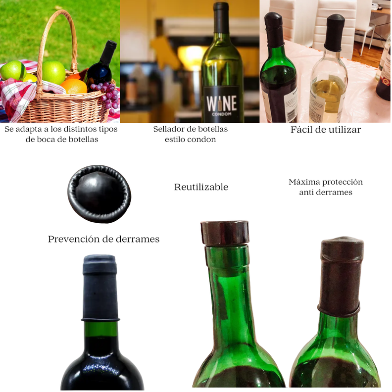 Condones Tapones Para Botellas De Vino Bebidas-6