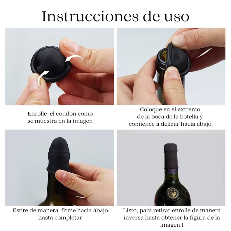 Condones Tapones Para Botellas De Vino Bebidas-2
