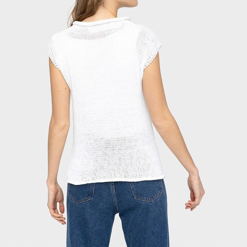 Polera Sin Mangas Cuello de Tortuga-1