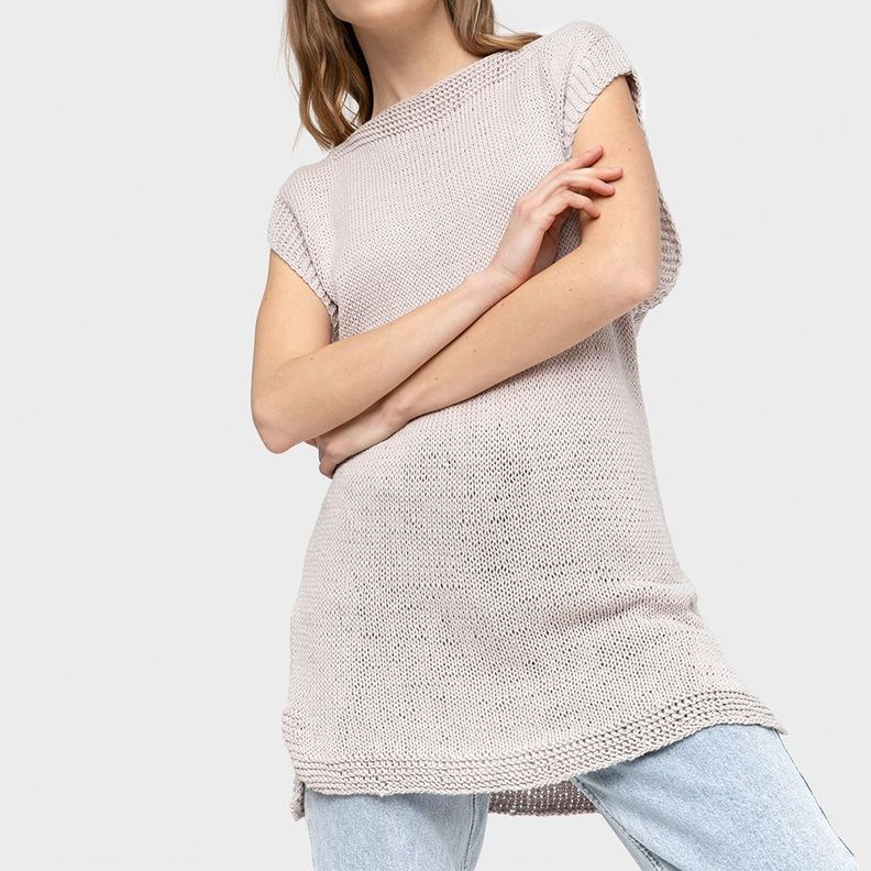 Polera Sin Mangas Cuello bote-0
