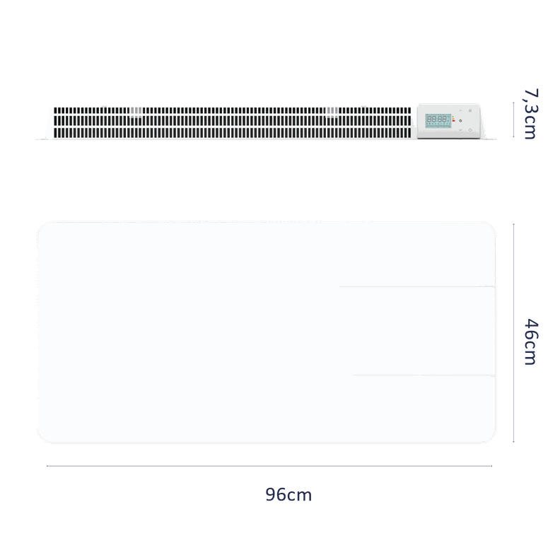 Estufa Radiador Calefactor Ónix Cerámico Blanco 2000W PRIMATERM-2