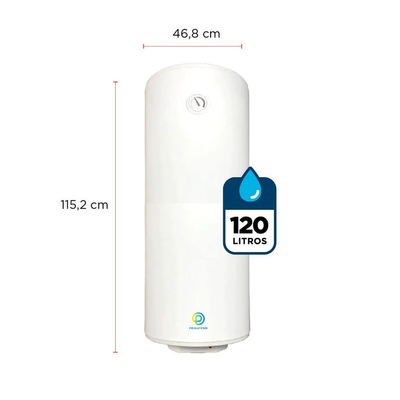 Termo Eléctrico 120 Litros 1500w 70°c PRIMATERM-2