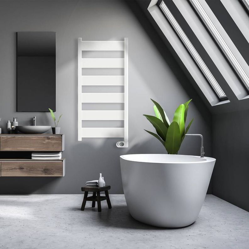 Toallero Radiador Secatoallas Eléctrico Neris 750W Blanco PRIMATERM-3