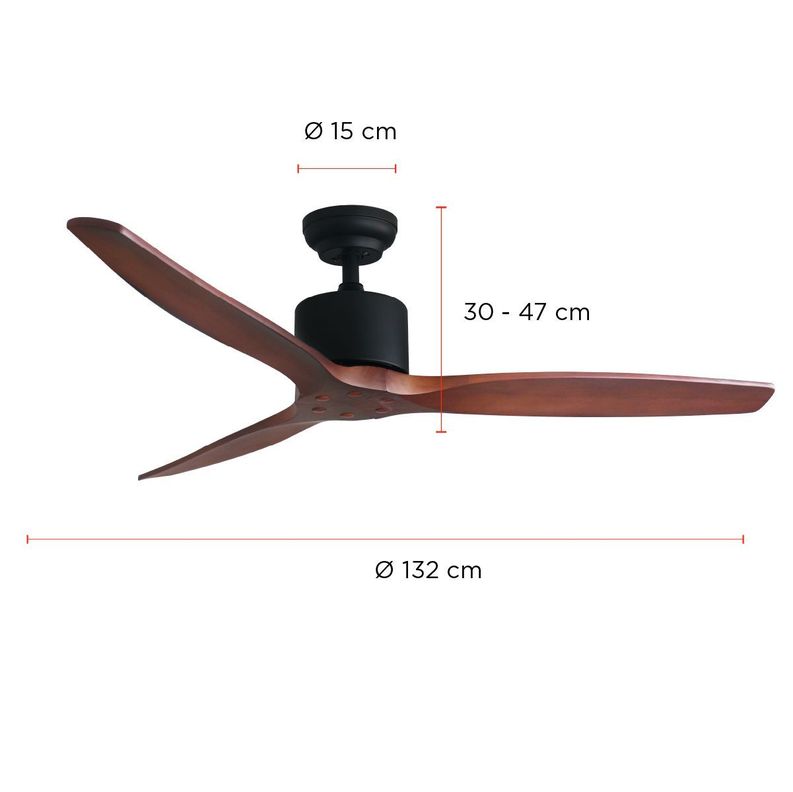 Ventilador de Techo Aviador Café Ajustable 52” PRIMATERM-1
